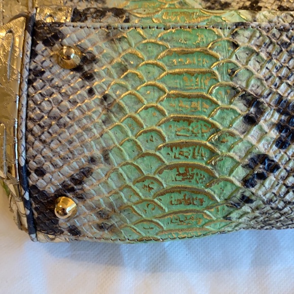 Jenrigo Snake Embossed Tote Shoulder Bag Purse - Picture 15 of 16